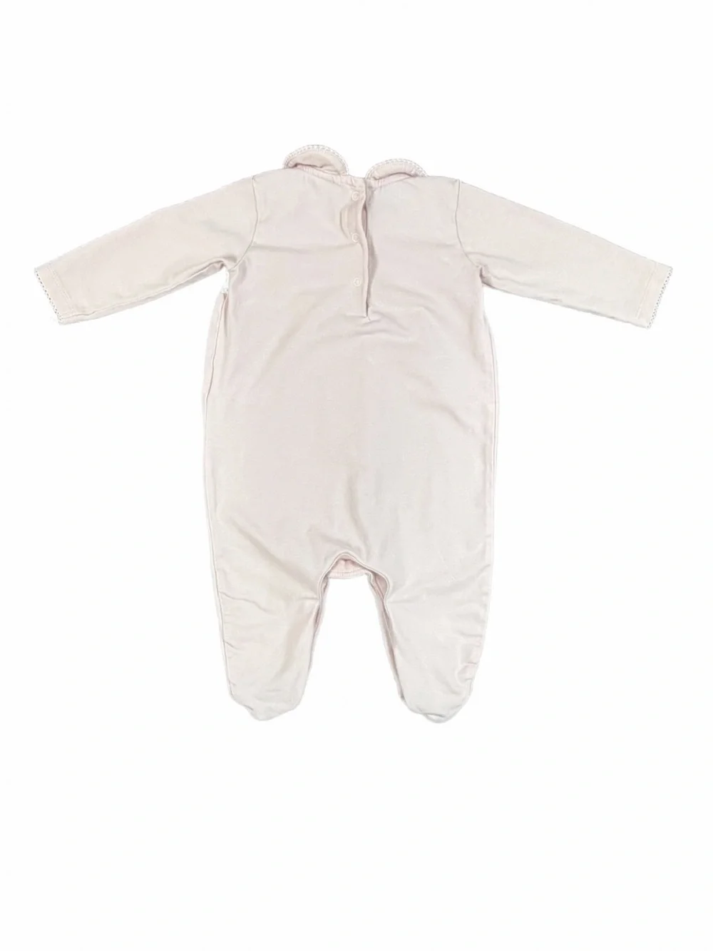 NEXT BABY Pink Embroidered Bunny Baby Sleepsuit Footie - 3-6M
